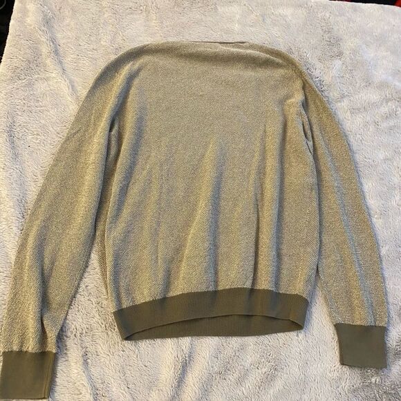 Faconnable 100% cotton v-neck pullover, L - Picture 5 of 7